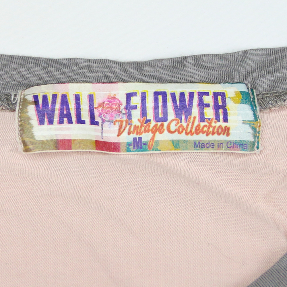 Wallflower Lace Sleeve Blush Colorblock Top Women’s Medium - Picture 3 of 5